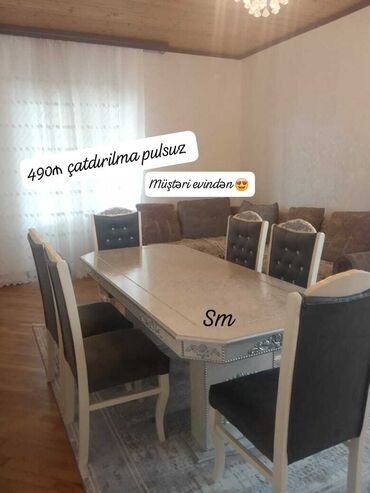 Masa və oturacaq dəstləri: Mətbəx üçün, Açılmayan, Dördbucaq masa, 4 stul -da lalafo.az — 21 Masa və oturacaq dəstləri: Mətbəx üçün, Açılmayan, Dördbucaq masa, 4 stul — 21