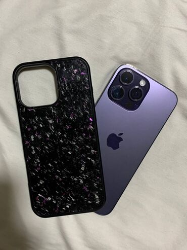 айфон 14 п: IPhone 14 Pro, Б/у, 256 ГБ, Deep Purple, Чехол, 88 %