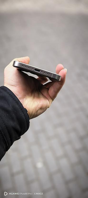 balaca iphone: IPhone 15 Pro Max, 256 GB, Natural Titanium, Sənədlərlə, Zəmanət, Face ID — 3