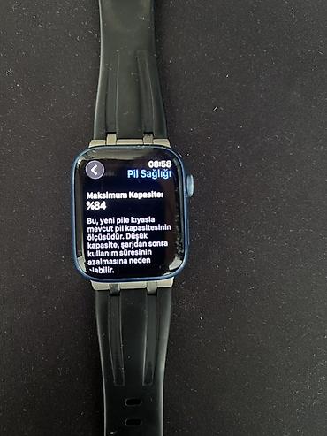 Smart saatlar: 🔥TƏCİLİ SATILIR Apple Whatch Series 7 45mm | 84% Battery — 6