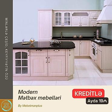 Sifarişlə mebel: Sifarişlə mətbəx dəsti, Mat laminat, Kredit var, Pulsuz çatdırılma — 5