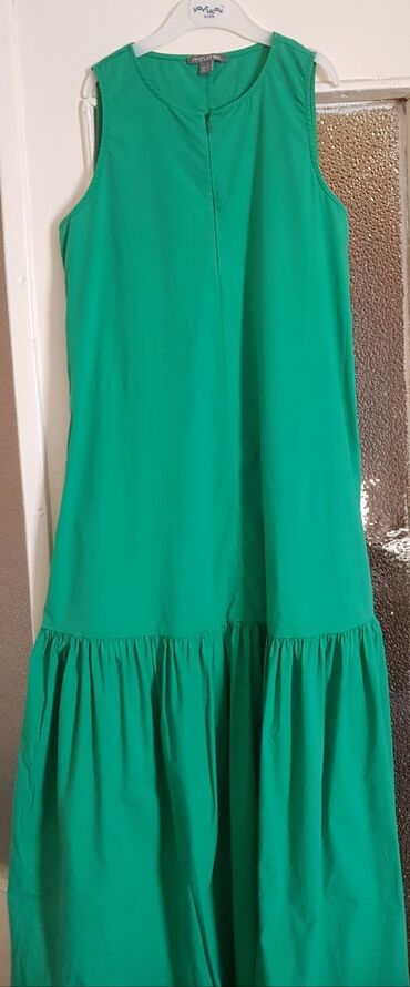 платье зеленое: Повседневное платье, Турция, Лето, Длинная модель, S (EU 36)