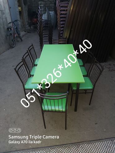 Masa və oturacaq dəstləri: Mətbəx üçün, Yeni, Açılan, Dördbucaq masa, 2 stul -da lalafo.az — 14 Masa və oturacaq dəstləri: Mətbəx üçün, Yeni, Açılan, Dördbucaq masa, 2 stul — 14