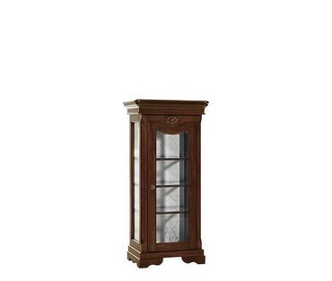 стеклянная полка: Маленькая одно дверная витрина, Италия, выполнена в стиле
