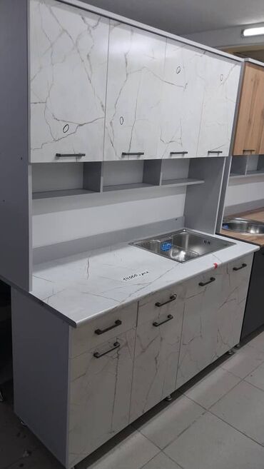 Кухонные гарнитуры: Кухонный гарнитур, Новый, цвет - Белый, ДСП, Платная доставка, Самовывоз — 3