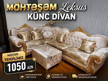 quba mas: Möhtəşəm Leksus künc divan – zərif və klassik interyerlər üçün ideal — 2