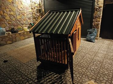 одежда для собак купить: Taxta it evi və qoşma volyer - Material: tam ağac karkas və taxta
