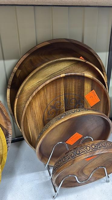 Подносы: Ручные деревянные подносы/менажницы для сервировки, дерево для — 19