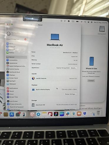 macbook air 2022: MacBook Air 13" (модель 2025) с чипом Apple M4 Характеристики: - — 1