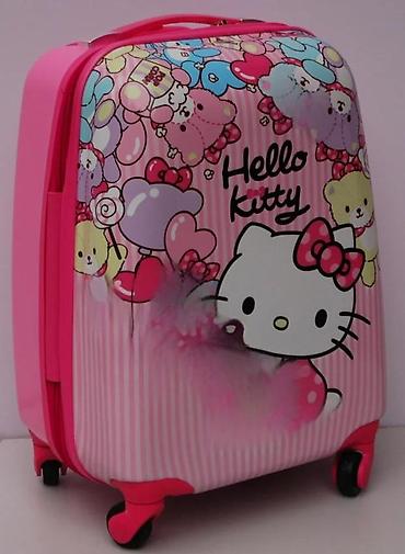 Rančevi, torbe i koferi: Dečji kofer na točkiće – Hello Kitty dizajn - Kompaktni tvrdi kofer — 2