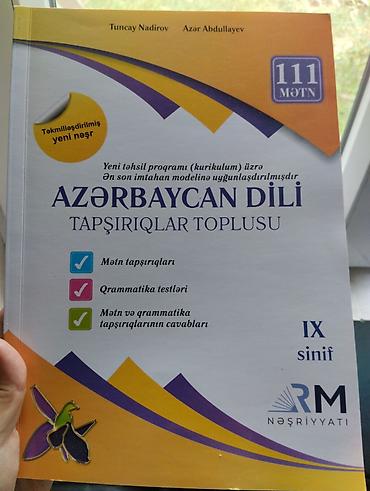 Школьные учебники: Məhsul: “Azərbaycan dili – Tapşırıqlar toplusu” (IX sinif), Tuncay — 1