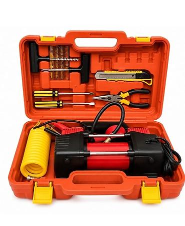 Avtomobil kompressoru Mubarake 12V Xüsusiyyətlər: - Güclü 12V