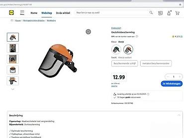 Oprema i sredstva za zaštitu: Parkside zaštitni vizir za lice - Tip: zaštitni vizir sa metalnom — 2