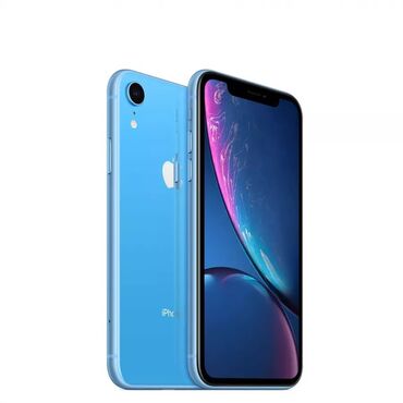 рассрочка телефона: IPhone Xr, Б/у, 64 ГБ, Голубой, Защитное стекло, Чехол, 79 %