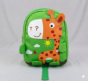 kipling monkey: Детский рюкзачок с поводком «Жираф» - Яркий зеленый рюкзак с крупным — 1