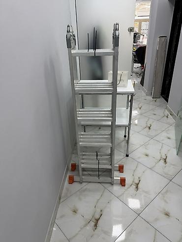 nerdivan satisi: Alüminium çoxfunksiyalı qatlanan nərdivan - Material: yüngül və — 2