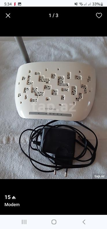 4 portlu modem: Modem işləkdir — 1