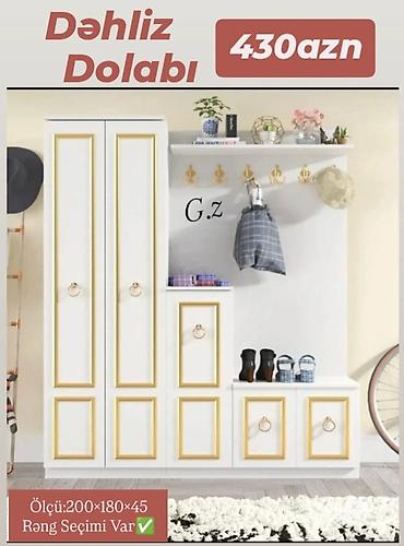 giris dolabi: Dəhliz dolabı – 430 AZN - Ölçü: 200 × 180 × 45 sm - Rəng seçimi var — 1