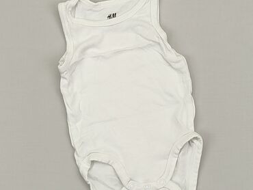 azurowe body niemowlęce: Body, H&M, 3-6 m, 
stan - Bardzo dobry