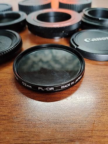 Obyektivlər və filtrləri: Fotoaksesuar dəsti Tərkib: - Canon üçün arxa və ön obyektiv qapaqları — 4