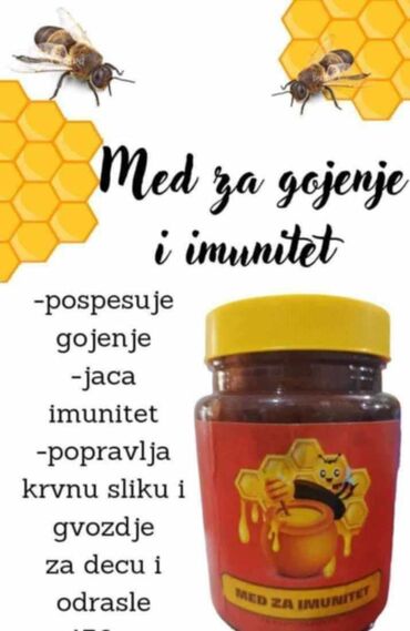 vezeni peskiri za krstenje: Med za imunitet i gojenje 1200 dinara
