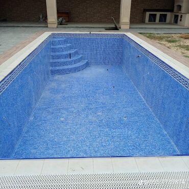 Hovuzlar: Xüsusi hovuz üçün mozaika üzləmə və bitirmə xidməti Təsvir: - Beton — 7