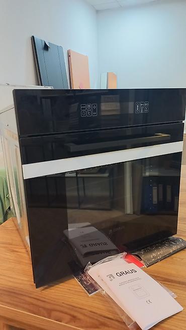 GRAUS Ankastr elektrik sobası - Şüşə panel və qara şık dizayn