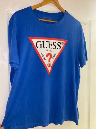 lee cooper muske majice: Men's T-shirt Guess, 2XL (EU 44), bоја - Tamnoplava