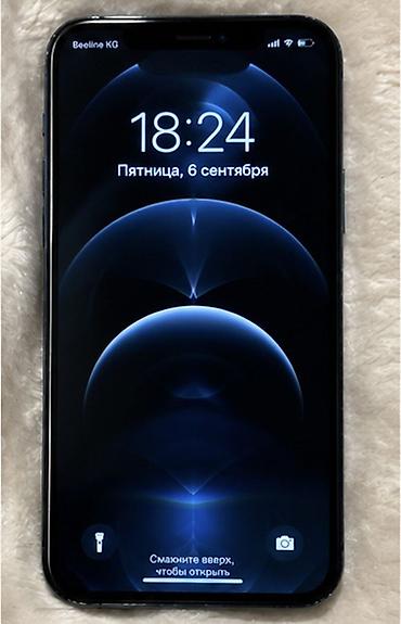 iphone se lalafo: IPhone 12 Pro Max, Б/у, 256 ГБ, Pacific Blue, Зарядное устройство, Защитное стекло, 89 % — 2