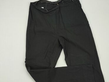 czarne t shirty damskie plus size: Spodnie materiałowe, M, stan - Dobry