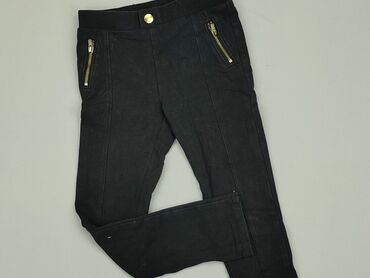 szerokie eleganckie spodnie z wysokim stanem: Material trousers, 3-4 years, 98/104, condition - Good