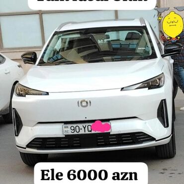 продажа авто азербайджан: Əlaqə- 0707373585. Ağ rəngli, müasir dizaynlı elektrik krossover. Ön