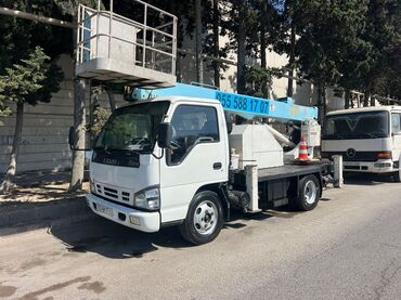 Paltar tikişi: Avtokrand səbətli lift xidməti – fasad, reklam, montaj və təmir işləri