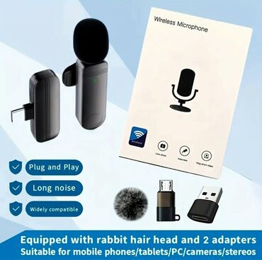 Mikrofonlar: Yeni Simsiz (Bluetooth) Mikrofon Ünvandan götürmə — 6