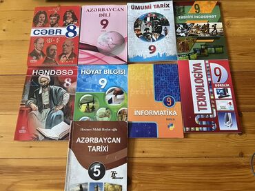 Digər məktəb dərslikləri: Hər biri 2 azn hamısı əla vəzyətdədir. Heç istifadə edilmeyib.8-ci ve