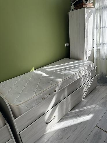study table: Кровать трансформер, Б/у, Односпальный, С ящиком для хранения — 1