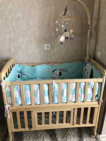 детский пижама: Детская односпальная кровать, Новый, Для девочки, Для мальчика, С бортиком, Дерево, Самовывоз