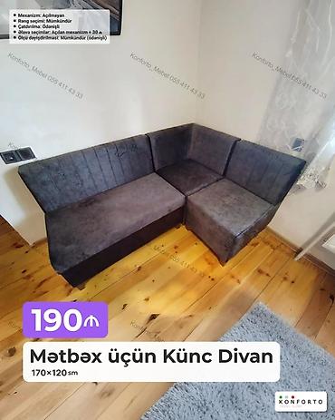 metbex kunc divan: Künc divan, Mətbəx üçün, Açılmayan — 1