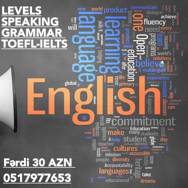 ingilis dili: Xarici dil kursları | İngilis dili | Böyüklər üçün | IELTS/TOEFL, Diplom, sertifikat, Abituriyentlər üçün