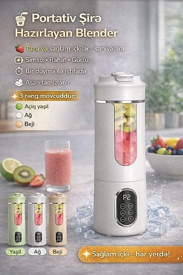 blender qiyməti: Portativ Şirə Hazırlayan Blender Portativ Şirə Hazırlayan Blender • — 1