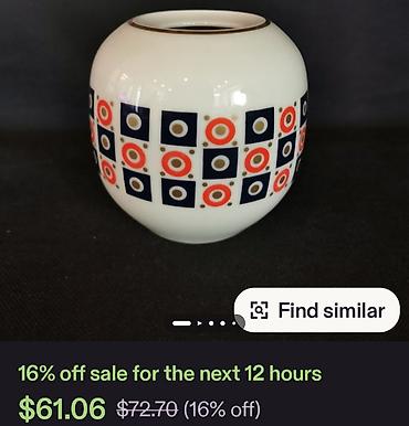 Stare vaze i dekor: Vaza nova 1958 do 1976g.Lichte,Nemacka. Nemacka nova vaza sve na njoj — 2