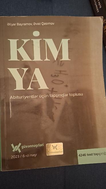 Məhsul: “Kimya – Abituriyentlər üçün tapşırıqlar toplusu” Müəlliflər
