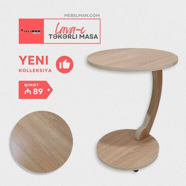 Bağ kresloları: Jurnal masası, Yeni, Laminat, Yumru masa