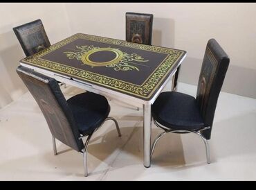 Masa və oturacaq dəstləri: Mətbəx üçün, Yeni, Açılan, Dördbucaq masa, 4 stul — 16