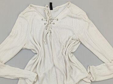 białe bluzki z nadrukiem: Blouse, H&M, S (EU 36), condition - Good