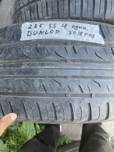 Шины: Шины 235 / 55 / R 18, Лето, Б/у, 1 шт, Легковые, Япония, Dunlop
