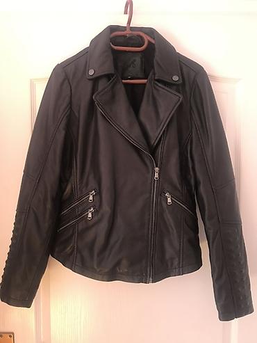 baletanke ziggy: Nova crna ženska biker jakna od eko kože - Materijal: mekana eko koža — 2