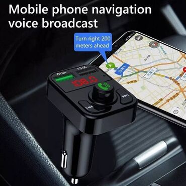 Auto oprema: V2 - Handsfree FM Bluetooth Auto Car Kit USB punjač MP3 Bežični — 3