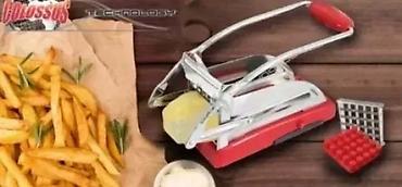 kafe pads: Secko za pomfrit Nož za sečenje krompira Nerđajući čelik Nož za — 1