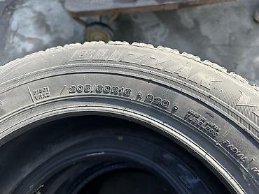 Шиналар жана дисктер: Шиналар 205 / 60 / R 16, Кыш, Колдонулган, Комплект, Bridgestone — 3